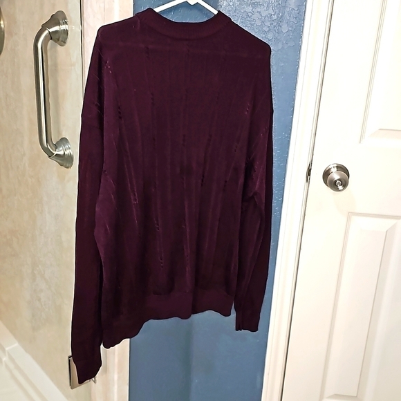 Pronto-Uomo Mens Maroon Pullover XL  excellent condition - Picture 5 of 7